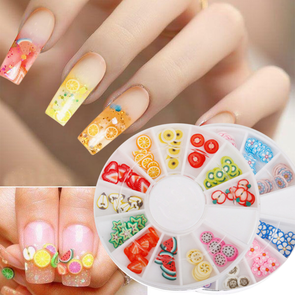 Đất Sét Mềm Trang Trí Nail 12 Loại, Với Kiểu Dáng Phong Phú, Màu Sắc Đa Dạng, Để Tạo Nhiều Phong Cách Nail Đẹp, Nổi Bật, Trẻ Trung, Cá Tính, Thiết Kế Thời Trang, Dễ Sử Dụng, Độ Bền Cao