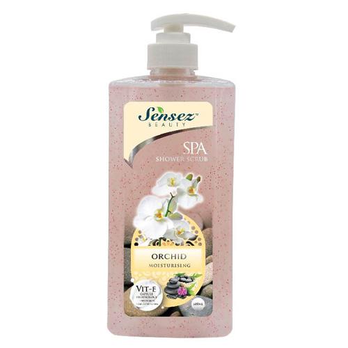 Sữa tắm Sensez Beauty Dưỡng ẩm Hương Orchid có hạt massage, 680ml