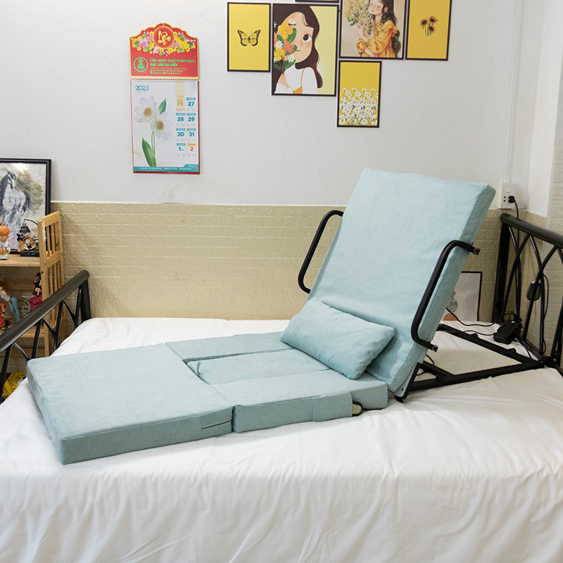 Bục tựa lưng cho người bệnh, người già - Ghế tựa lưng hỗ trợ nâng đỡ người bị liệt, tai biến, đột quỵ