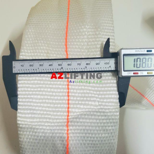 Dây đai vải bản 108mm polyester trắng
