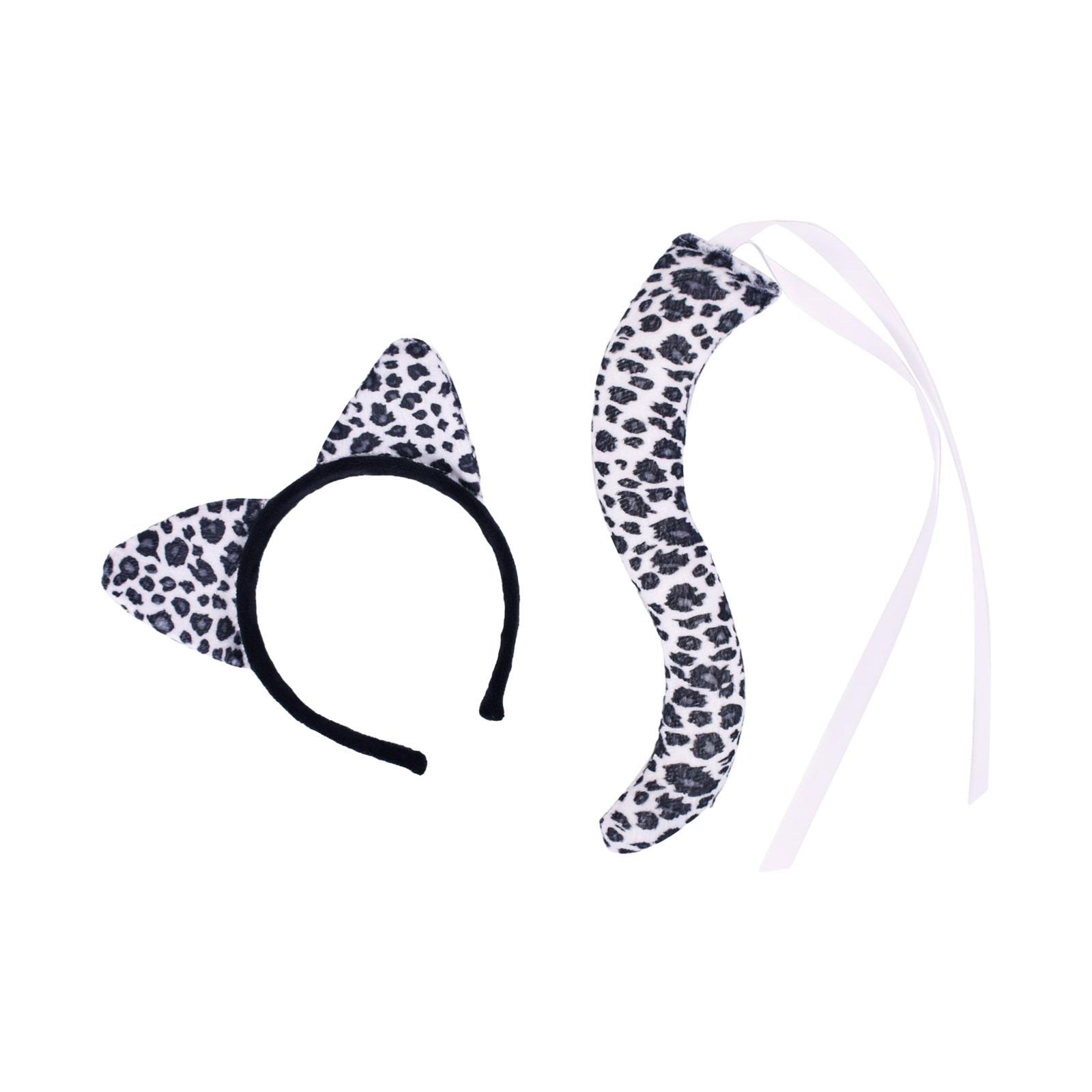 Black Leopard Ears and Long Tail Cosplay for Performance Prom Birthday Gifts
