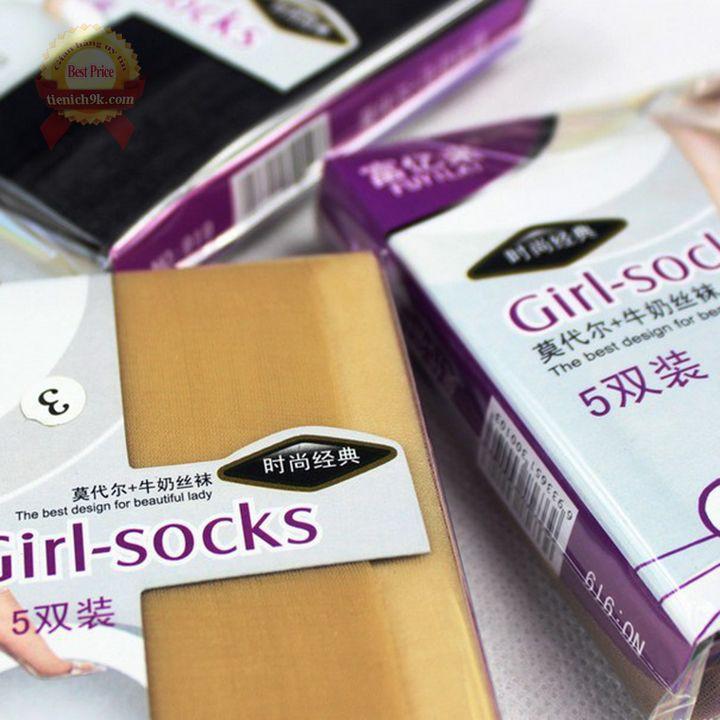 Set 5 đôi tất giấy ngắn cổ thấp Cao Cấp Hàn Quốc Girls-socks siêu dai giả màu da , đen … đi giày mọi búp bê cao gót