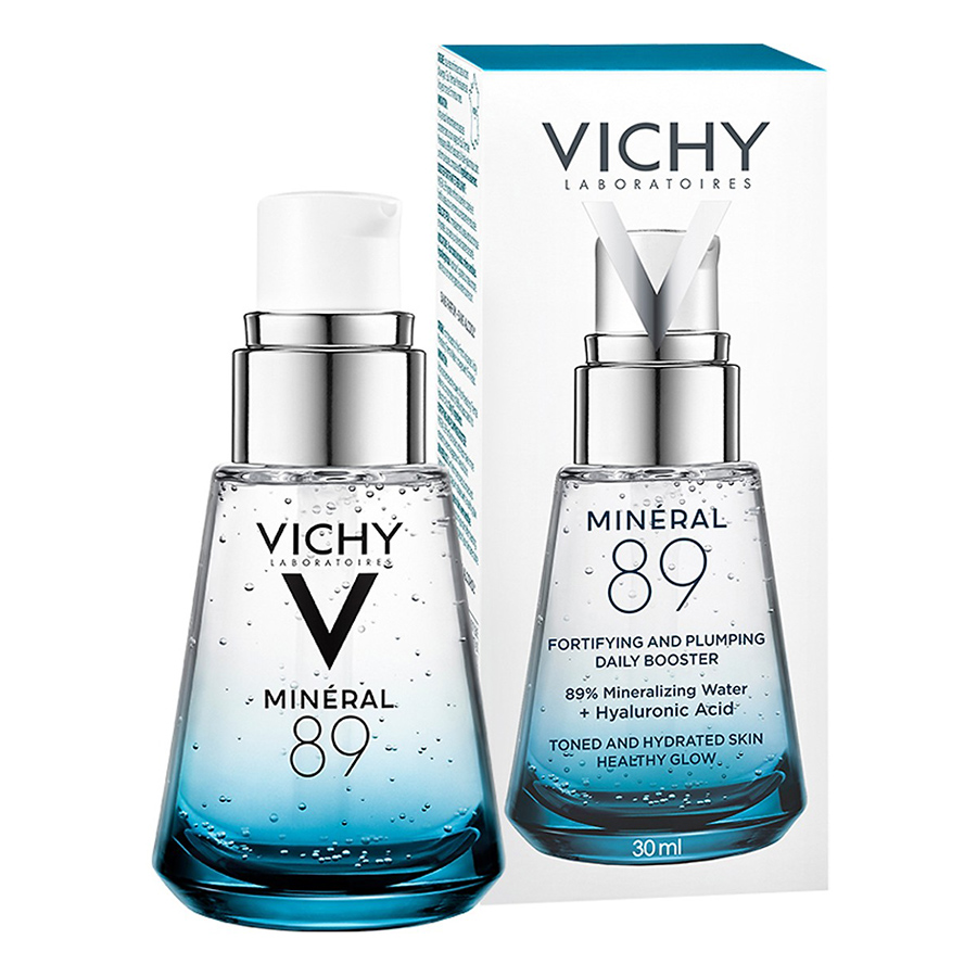 Bộ chăm sóc da Dưỡng Chất Khoáng Cô Đặc Giúp Phục Hồi Và Bảo Vệ Da Vichy Minéral 89 (30ml) + Nước Khoáng Vichy Mineralizing Water (300ml)