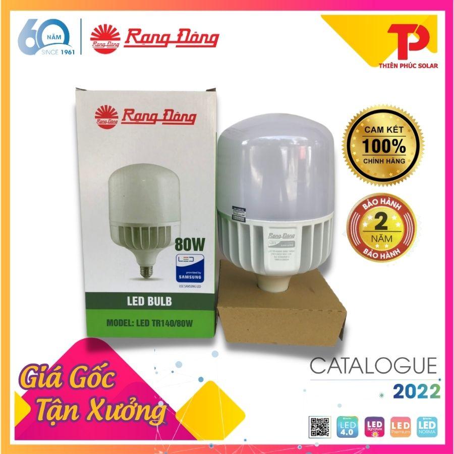 Bóng đèn Rạng Đông LED BULB trụ Nhôm đúc 80W Model: LED TR135NĐ1/80W.H