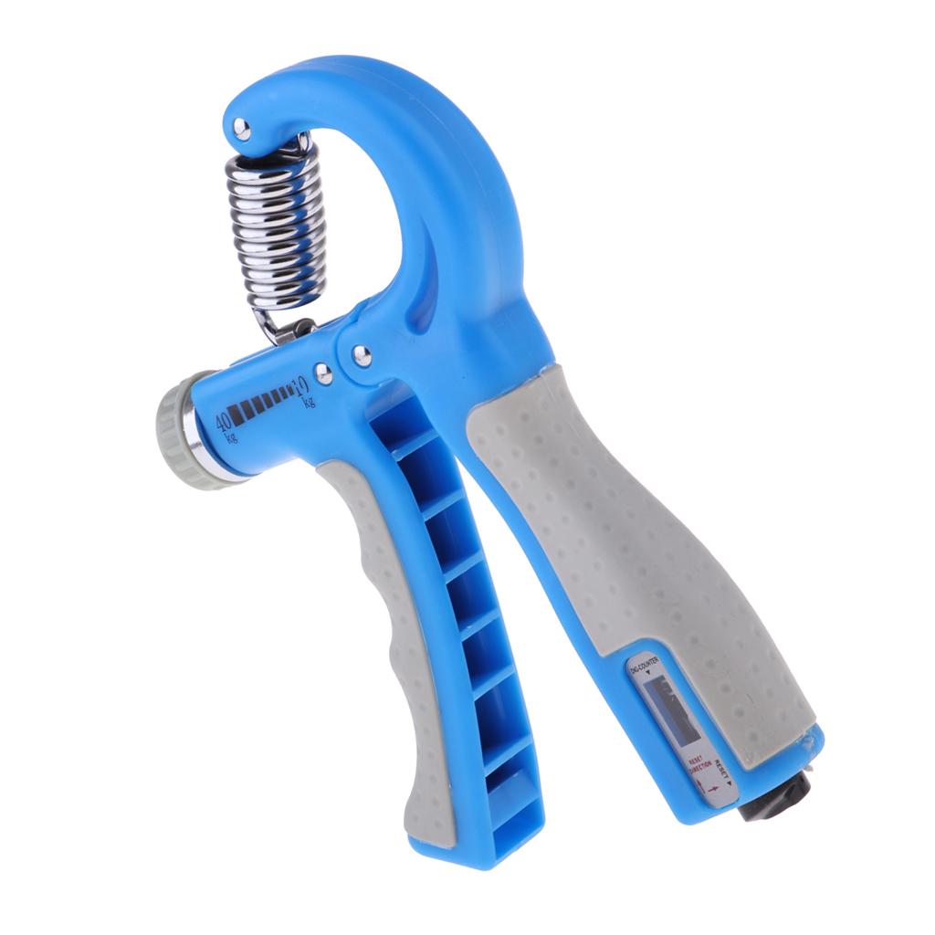 Adjustable Hand Grip Strengthener Exerciser Forearm Gripper    Blue