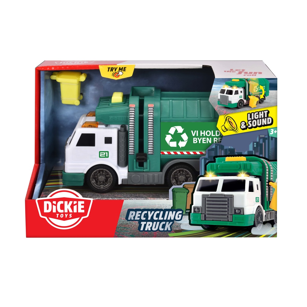 Đồ Chơi Xe Chở Rác Dành Cho Bé DICKIE TOYS Recycling Truck 203302018 - Đồ Chơi Đức Chính Hãng (15 cm)