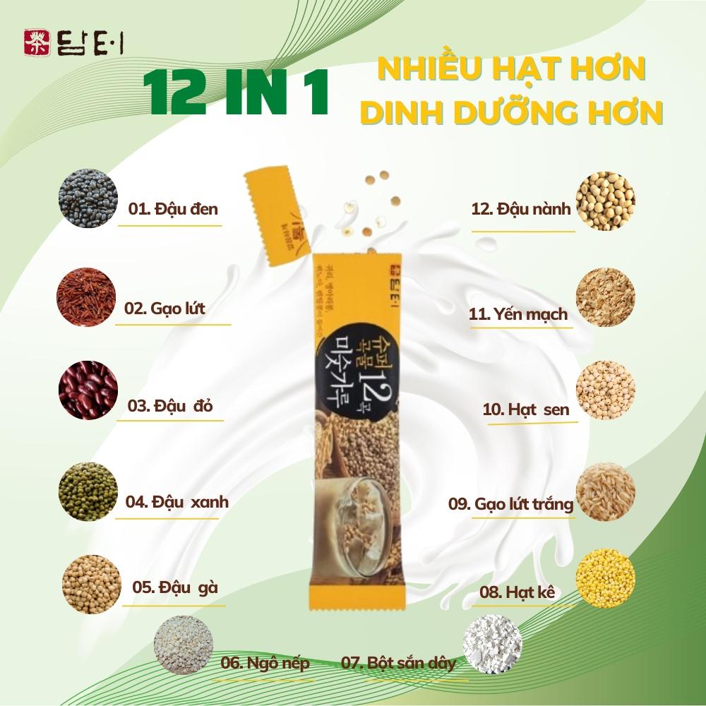 Ngũ Cốc 12 Loại Hạt Damtuh Hàn Quốc - Hộp 40 Gói