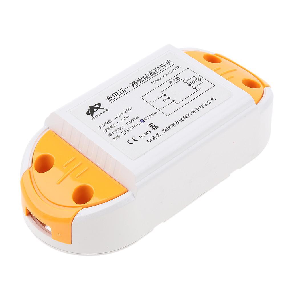 1pcs 315Mhz Wireless Remote Control Switch AC85 - 250V Relay Receiver Module