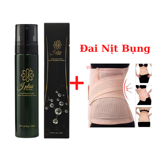 Xịt Nano Tan Mỡ J.PLUS Chính Hãng Tặng Kèm Đai Nịt Bụng Cực Xịn