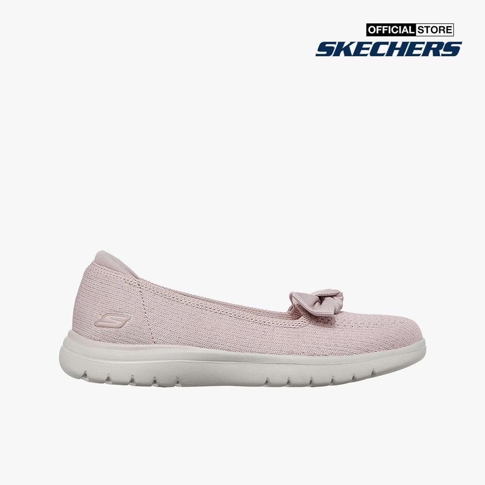 SKECHERS - Giày slip on nữ phối nơ On The GO Flex 136411-LAV