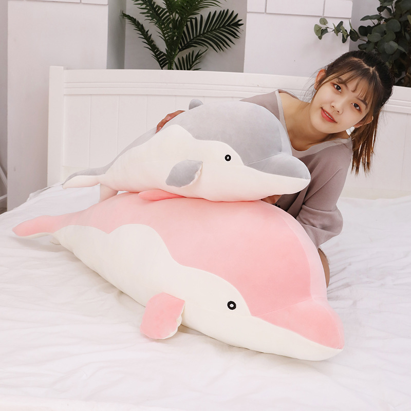 Thú bông cá heo dễ thương, cá voi mềm mịn cute (30cm---&gt;70cm) Gối ôm cá heo đáng yêu, cá voi cao cấp hàng xịn loại 1, an toàn cho trẻ nhỏ