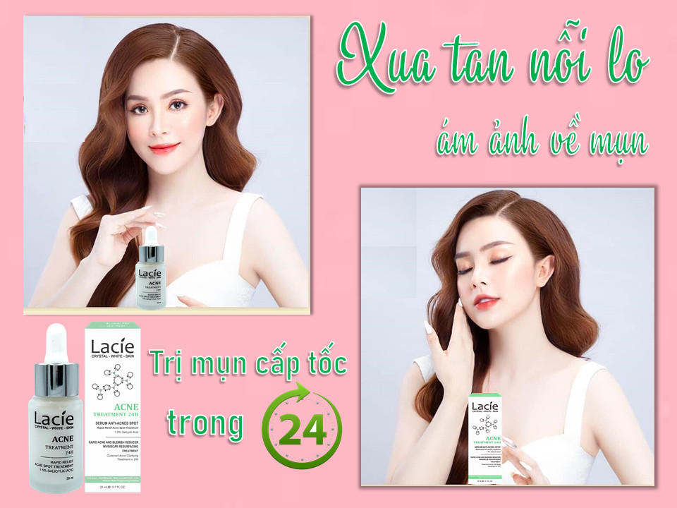 TINH CHẤT CHẤM MỤN CẤP TỐC LACIE -  ACNE TREATMENT 24H