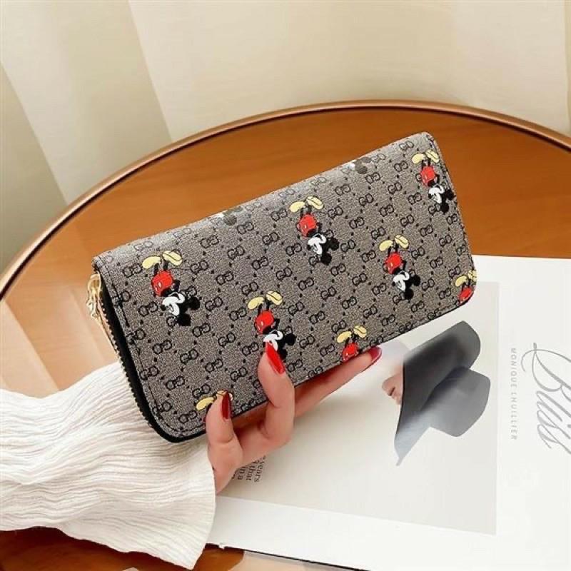 Ví nữ Ví dài MICKEY Cầm Tay Thời Trang Hàn Quốc Siêu Chảnh V11