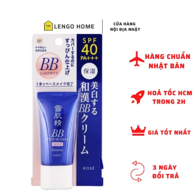 Kem trang điểm BB Kose Sekkisei White Cream 6 in 1 Nhật tuýp 30g