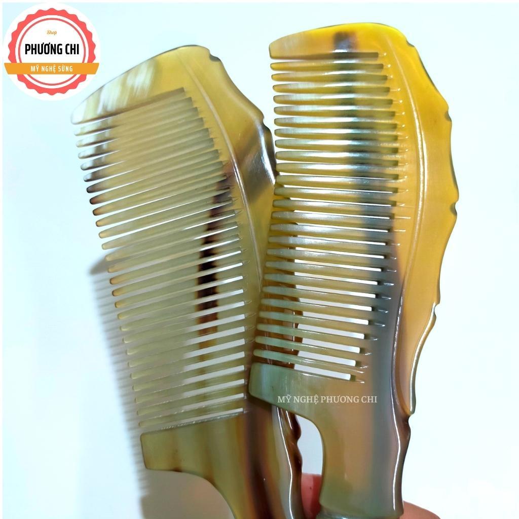 Lược sừng trâu khía trúc trắng nưa đẹp, lược chải tóc gỡ rối massage đầu | Mỹ Nghệ Phương Chi