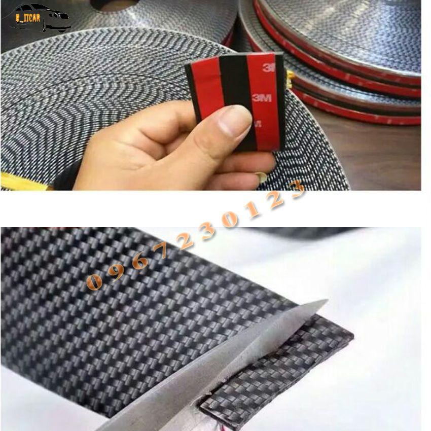 Miếng Dán Chống Xước Mạ Cacbon Cao Cấp - Nẹp Cacbon Dán Chống Xước Nhiều Vị Trí Trên Ô tô