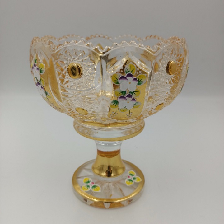 Chân Bồng Pha Lê Mạ Vàng Phong Cách Royal Sang Trọng