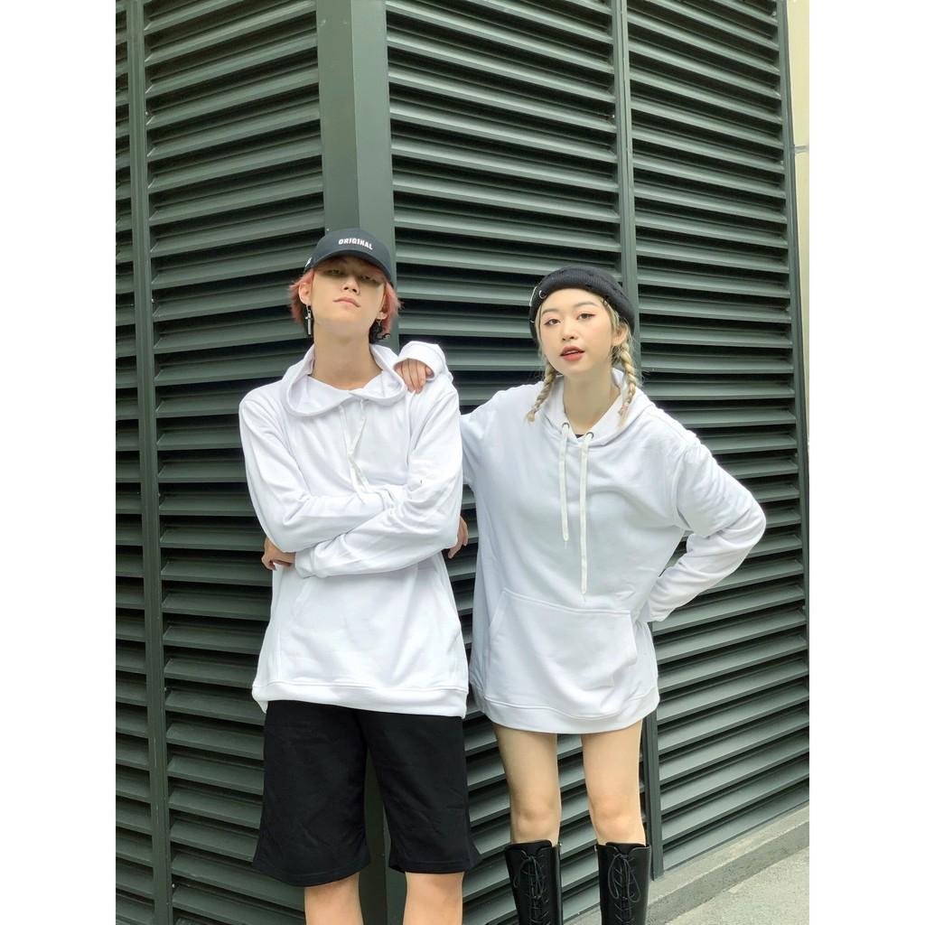 Áo nỉ Hoodie basic trơn Boiz shop , áo nỉ bông hoodie unisex nam nữ