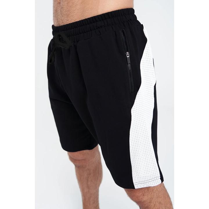 Quần short SHO-Q01-010 chất polyester + spandex thoải mái thấm hút, 4 màu - Black Devil