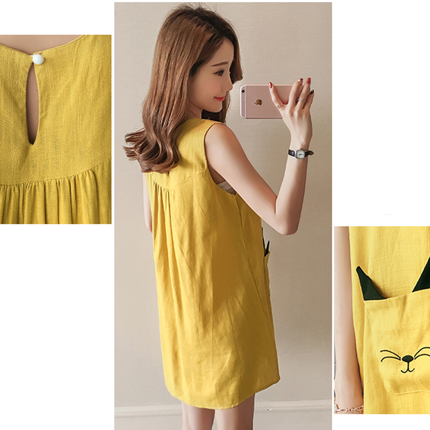 Đầm suông nữ chất mát kiểu dáng Hàn Quốc