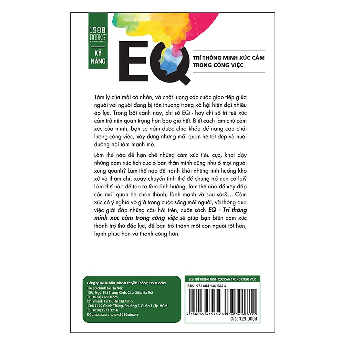 Hình ảnh EQ - Trí Thông Minh Xúc Cảm Trong Công Việc (Tặng Sổ Tay A6 Dày 200 Trang) - Bản Quyền