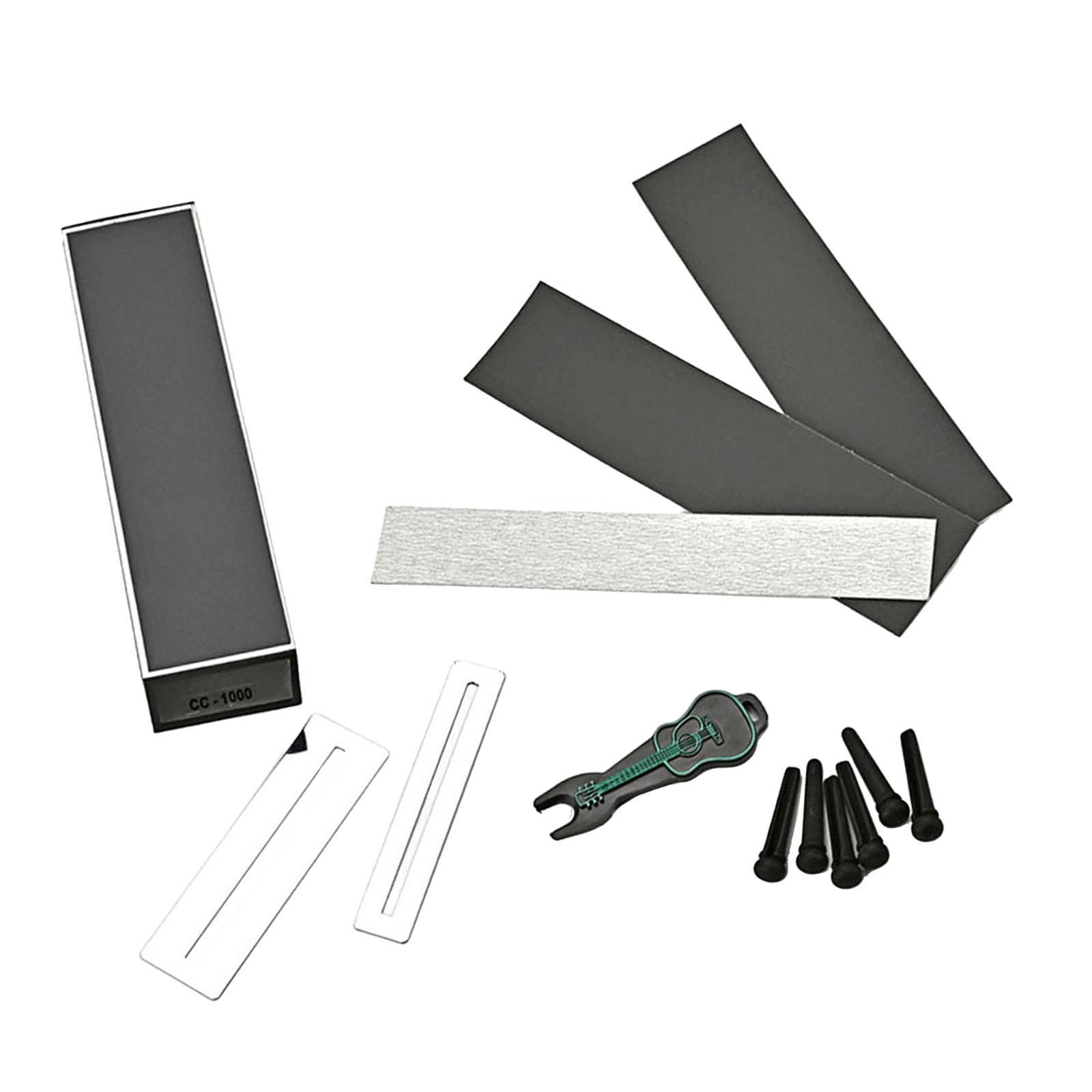 Guitar Fret Crowning Dressing File Luthier String Fret Repairing With Sleeve