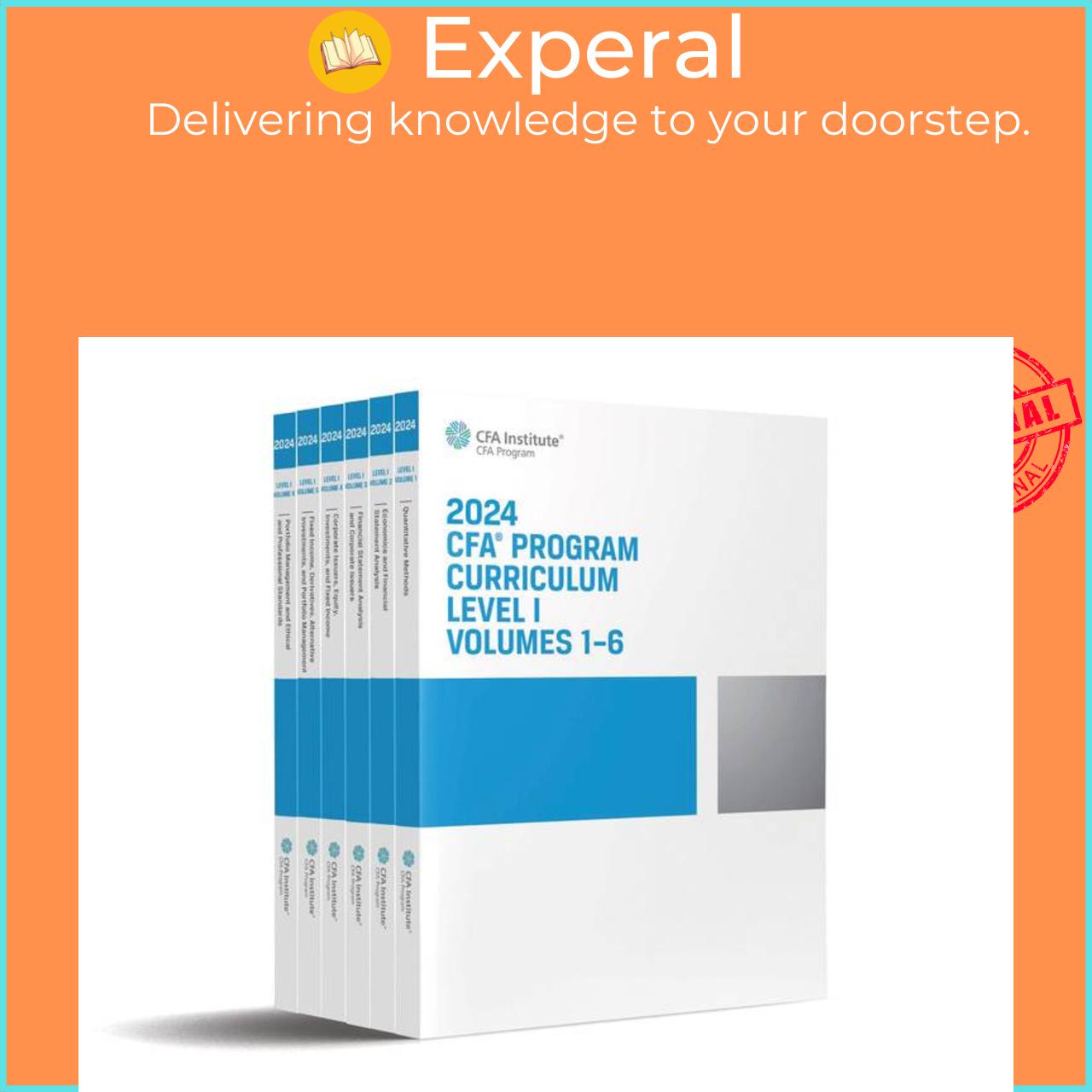 Sách - 2024 CFA Program Curriculum Level I Box Set by Unknown (US edition, paperback)