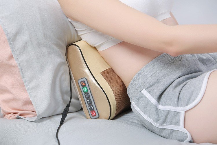 Gối massage cổ vai gáy, máy massage, gối massage hồng ngoại 20 bi cao cấp hỗ trợ mát xa vùng cổ,vai gáy hiệu quả