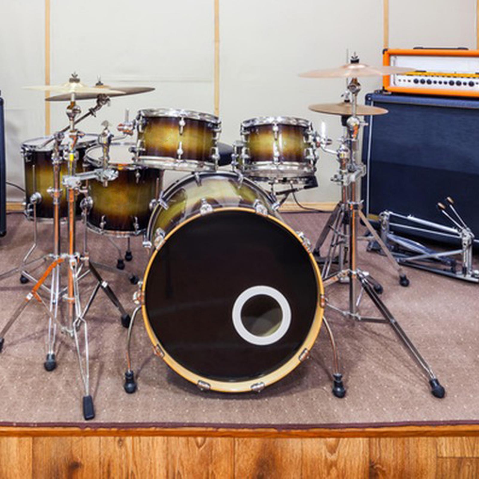 1 Piece Port Hole Protector Pads Drum Rings Easy to Use Non Slip Bass Drum