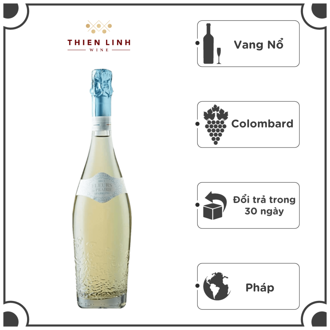 Rượu Vang Nổ Pháp Fleurs De Prairie Brut