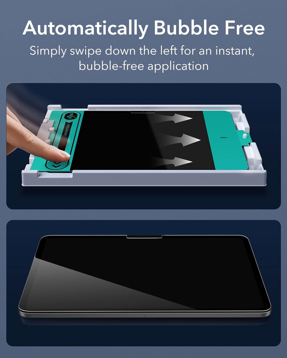 Miếng dán kính cường lực bảo vệ màn hình cho iPad Air 13 inch 2024 ESR Tempered-Glass Screen Protector - Hàng Chính Hãng