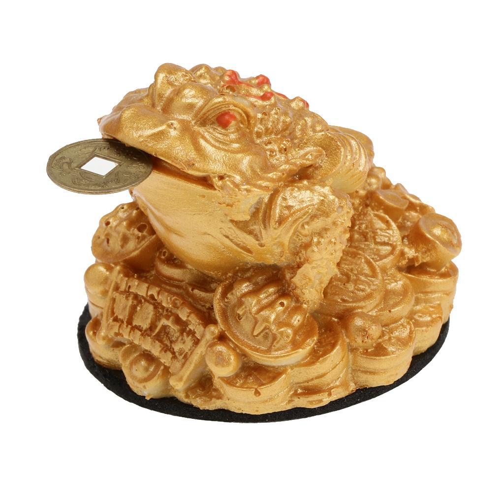 Feng Shui Ornaments Money Fortune Oriental Chinese Ching Frog Toad Coin X10
