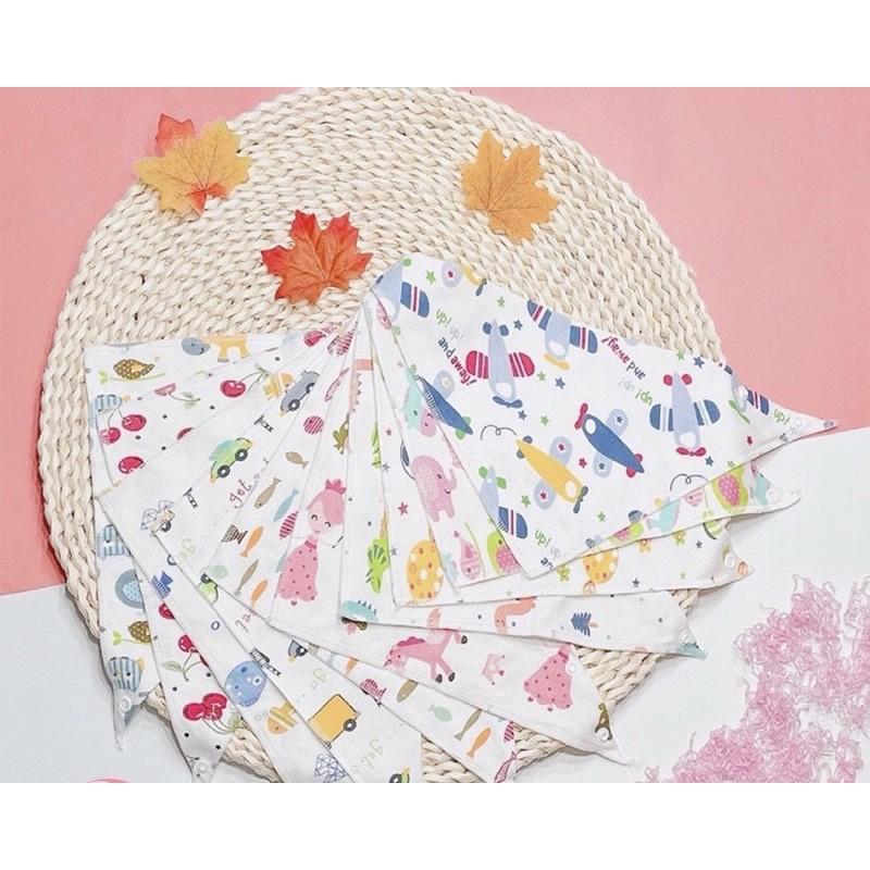 SET 10 YẾM COTTON LOẠI ĐẸP CHO BÉ TRAI-BÉ GÁI HOẠ TIẾT ĐẸP