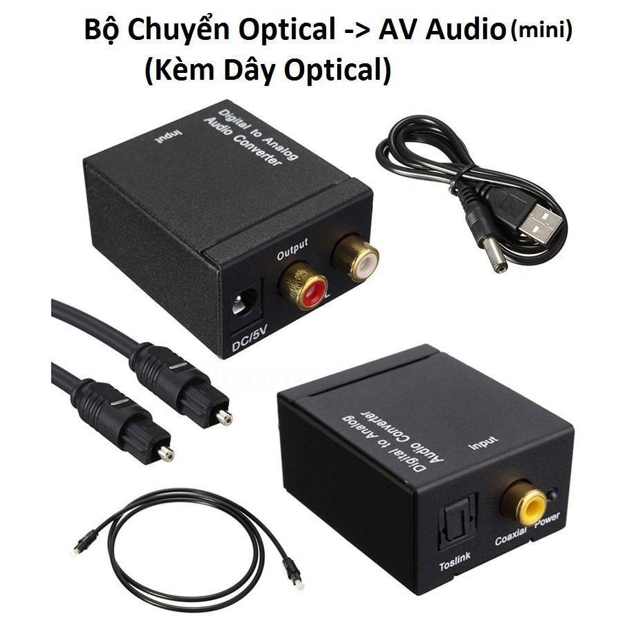 Bộ Chuyển (Cáp Quang) Optical ra AV AUDIO + Jack3.5 LOẠI 1