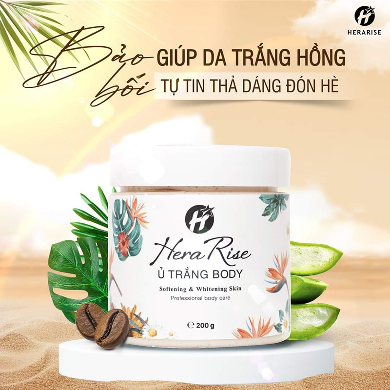 Kem ủ trắng body Hera Rise 200g