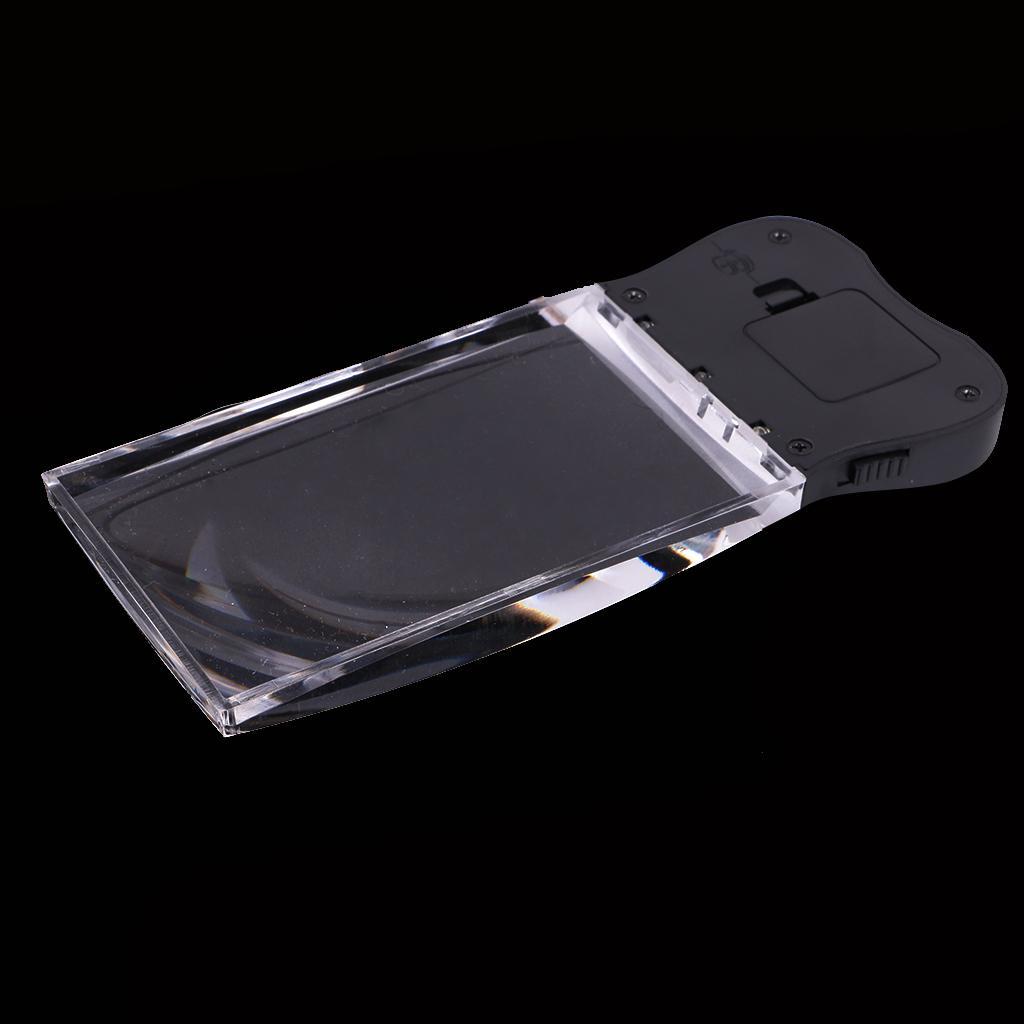 Hand Held Reading  Loupe 2X Magnifying Glass with LED Light