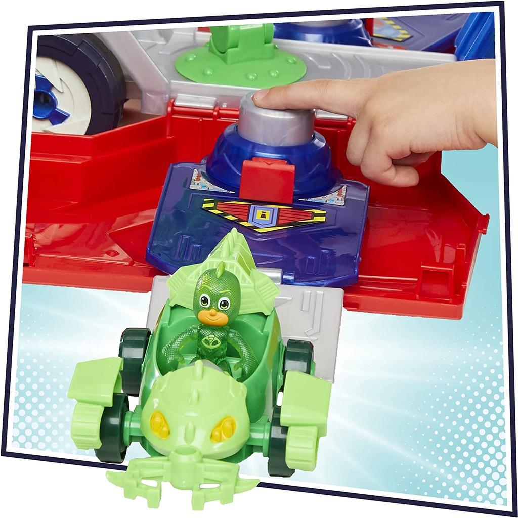 Đồ chơi mô hình PJ Masks PJ Launching Seeker Preschool Toy, Transforming Vehicle Playset with 2 Cars, 2 Action Figures