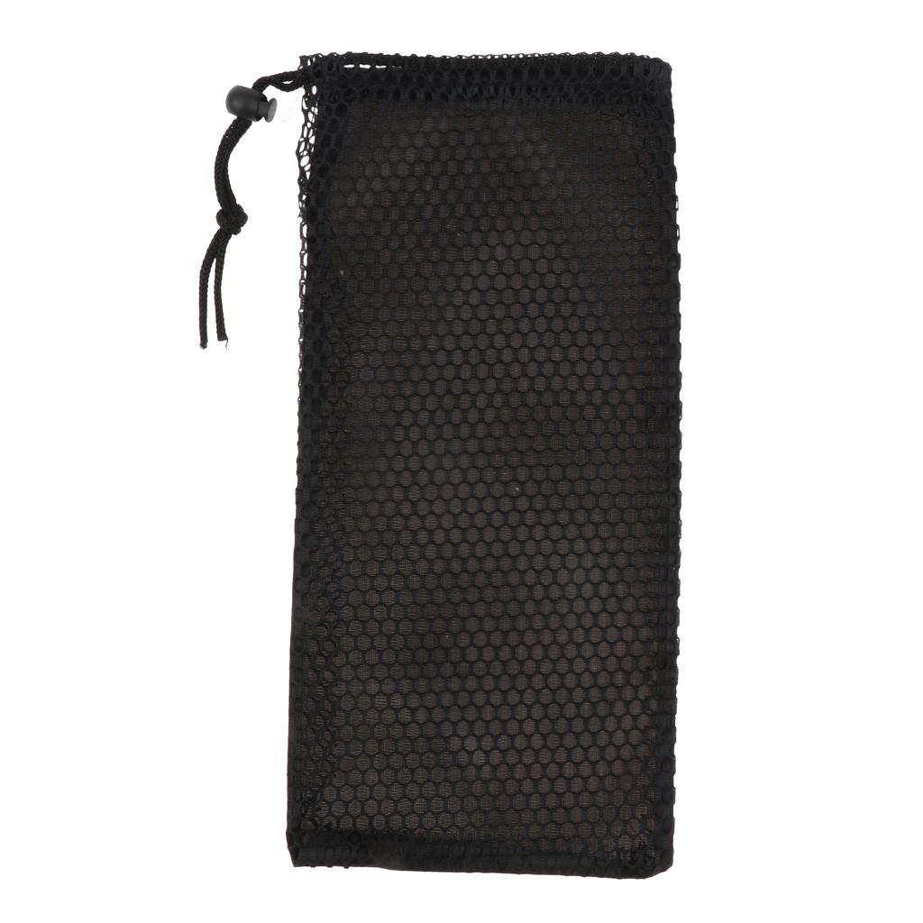 Polyester Mesh Drawstring Bag Camping Storage Pouch Outdoor Camping Ground Sheet Cushion Organizer Bag