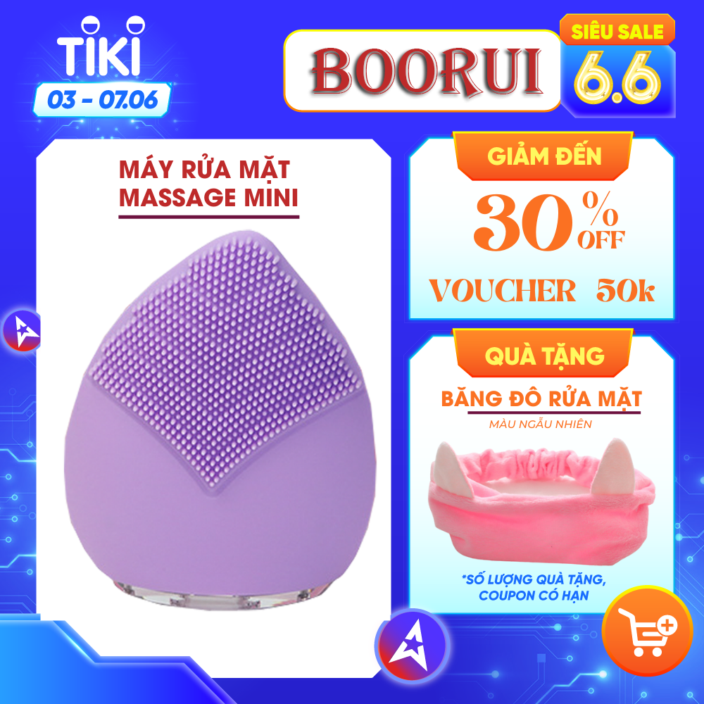 Máy rửa mặt và massage làm đẹp SR1407 : Công nghệ rung mới nhất, chất liệu silicone kháng khuẩn làm sạch sâu, tẩy da chết mà vẫn an toàn , chống nước IPX6 - Hàng chính hãng