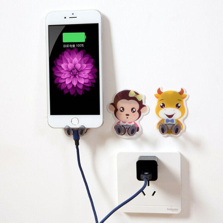 PVN44175 Móc treo phích cắm điện dán tường hình động vật ngộ nghĩnh