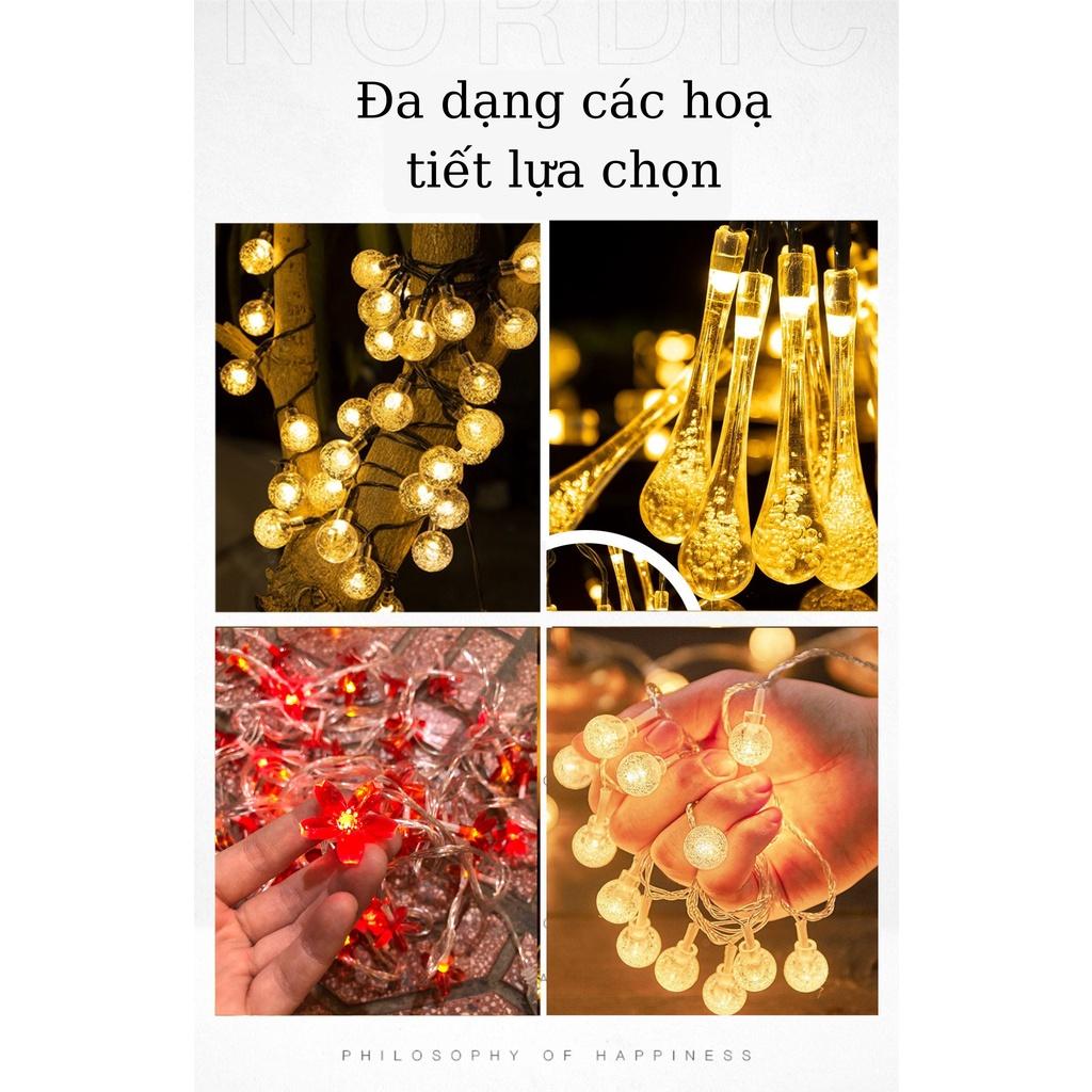 Dây Đèn Led Trang Trí , Đèn Nháy Trang Trí Nhiều Màu,bi bọt decor, giọt nước nháy, hoa đào