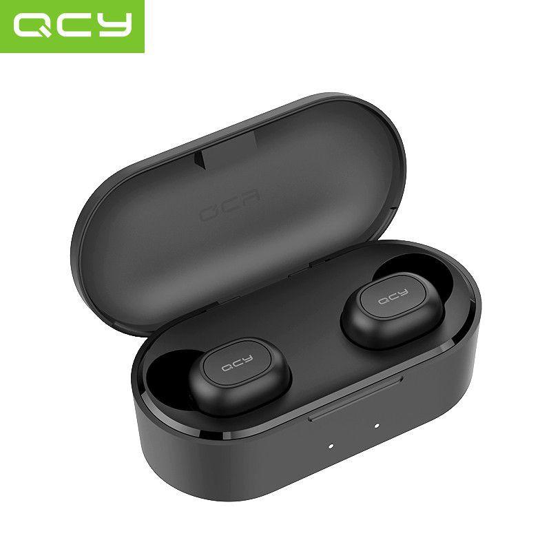 Tai nghe QCY T2C Bluetooth 5.0 không dây giảm tiếng ồn với Mic dành cho Android/iPhone - Hàng Chính Hãng