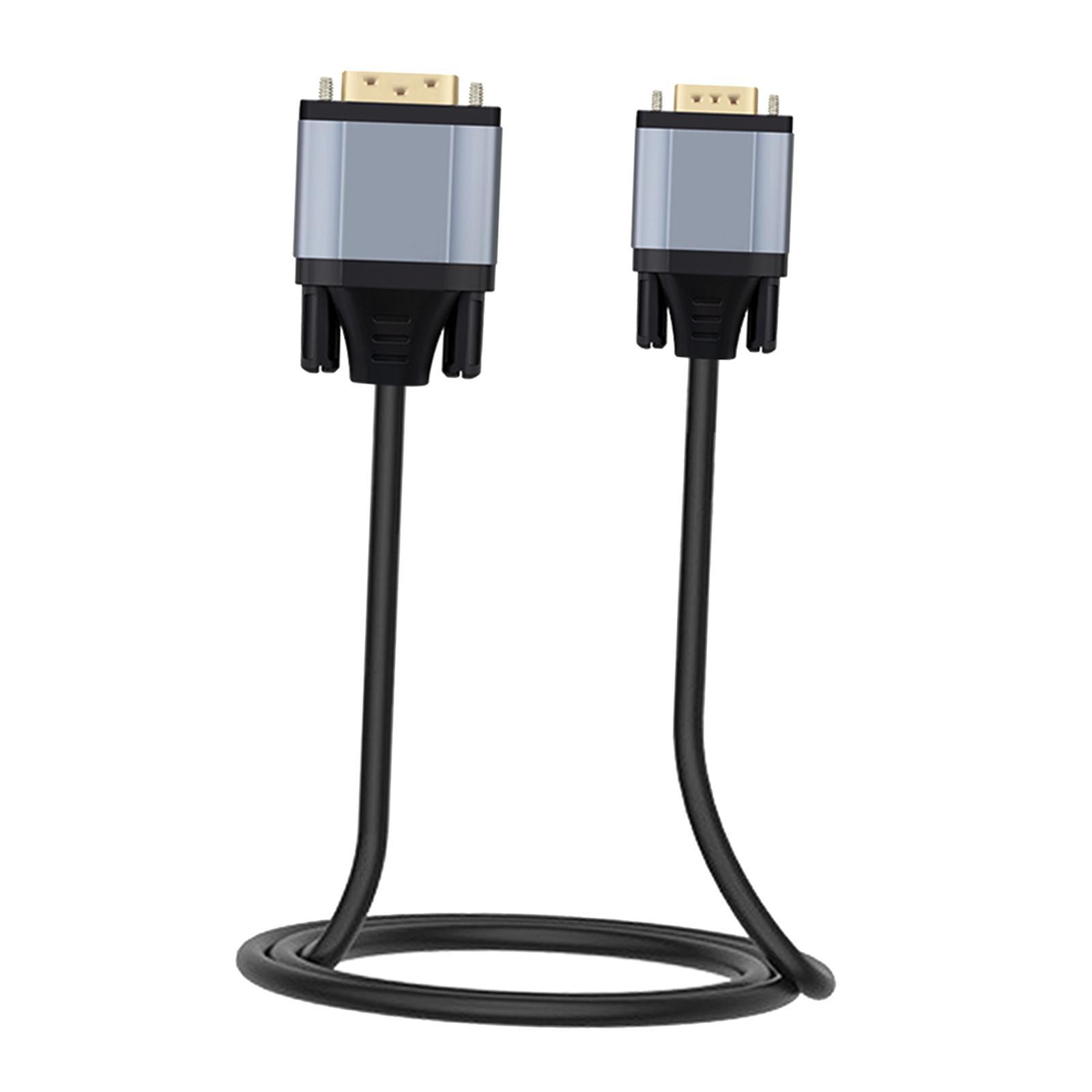 -D to VGA Adapter 1080P @60Hz Video Cable for Computer PC Monitor 1m