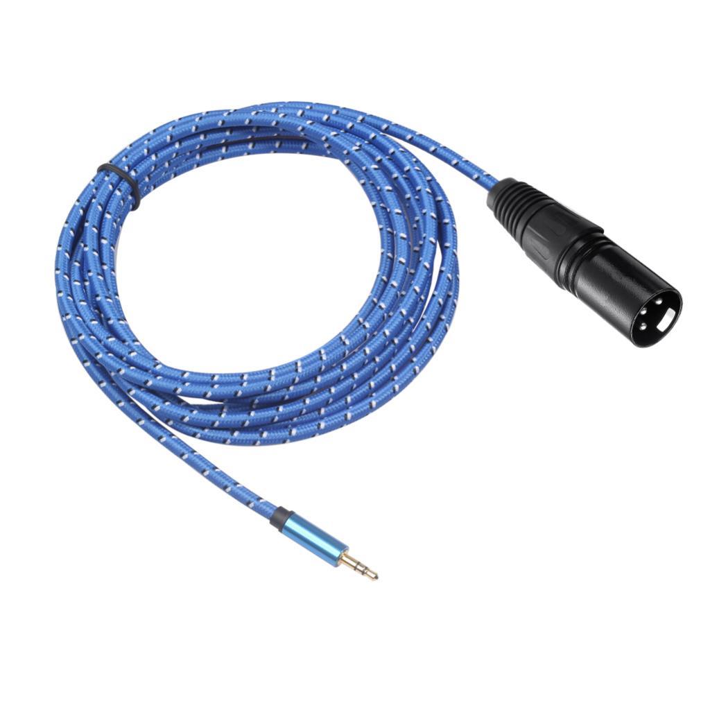 3-Pin Stereo Plug Shielded Microphone Cable 3.5mm XLR