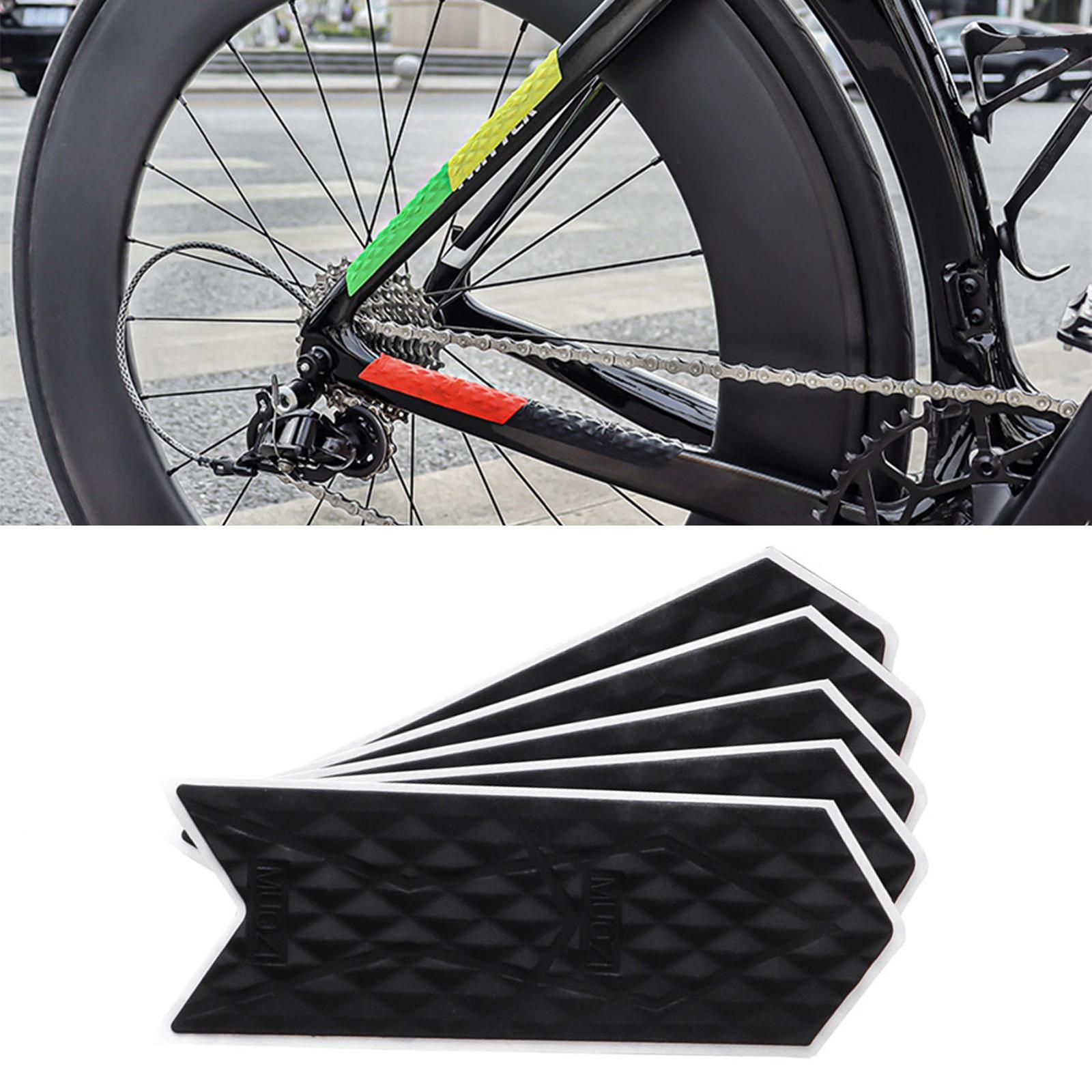 5pcs Bike Frame Protector Sticker Anti Scratch Bike Frame Protection Tape Decal Bike Frame Chain Protective Sticker for Bicycle