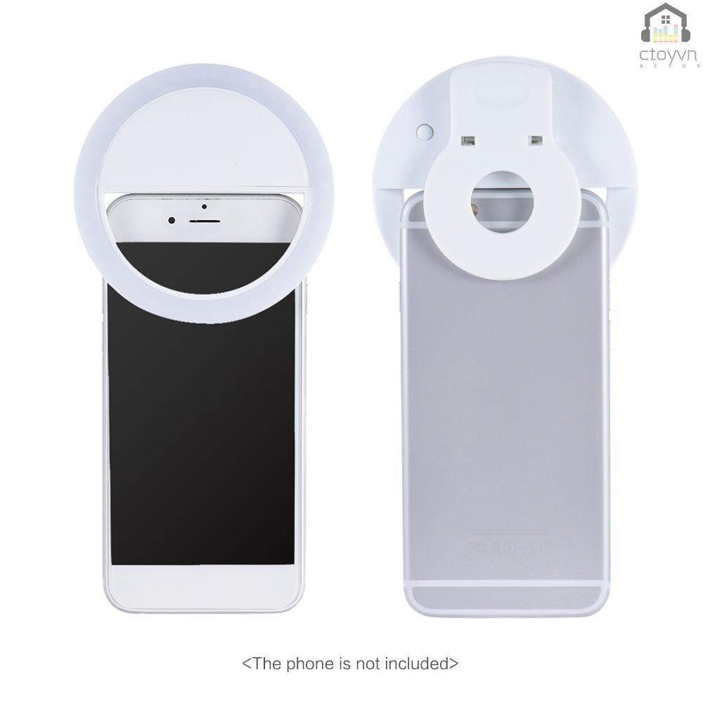 Vòng đèn LED 36 bóng mini có kẹp gắn điện thoại 3 chế độ kèm sạc USB tiện dụng