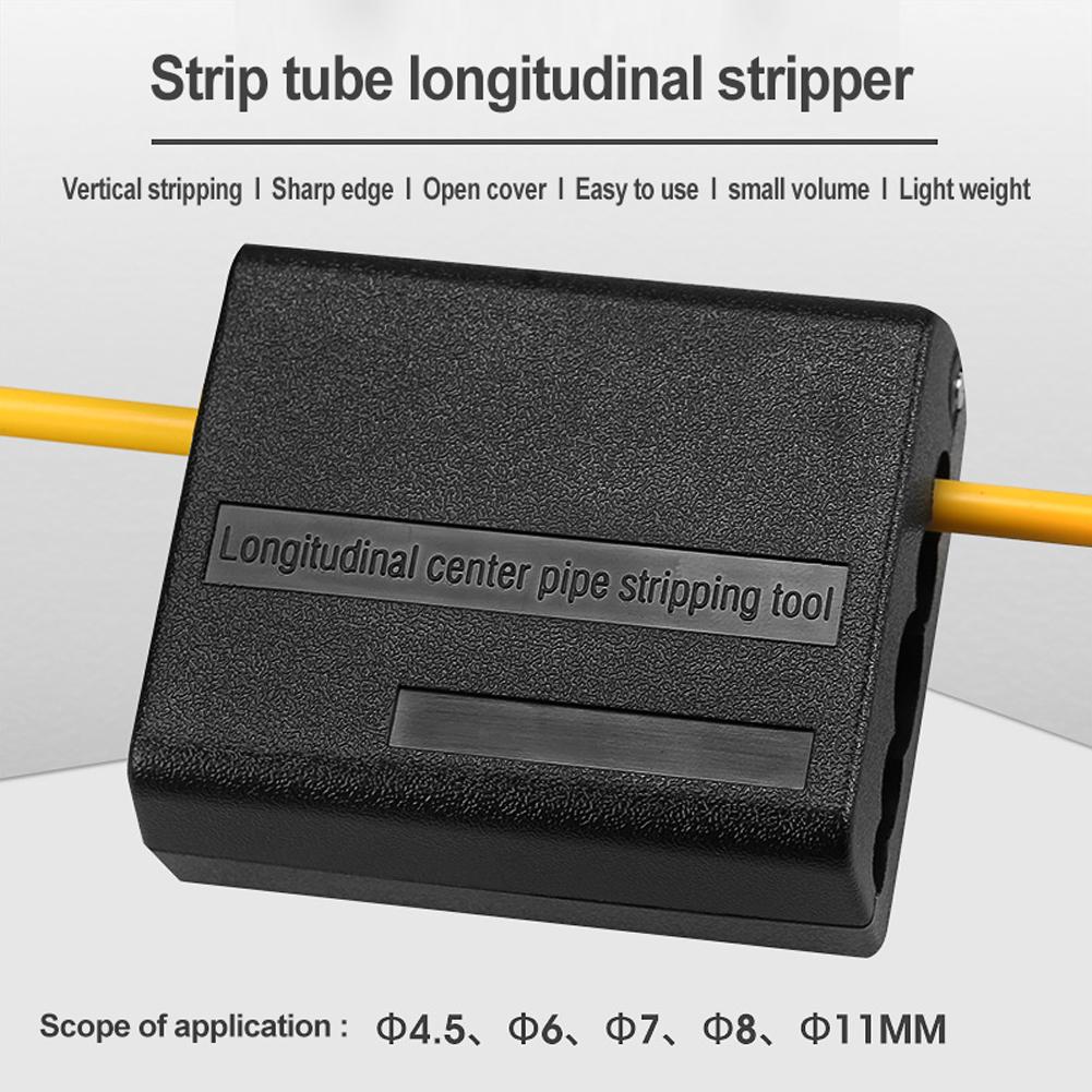 Portable Fiber Optic Cable Sheath Cutter Optical Fiber Longitudinal Beam Tube Stripper Loose Tube Slitter
