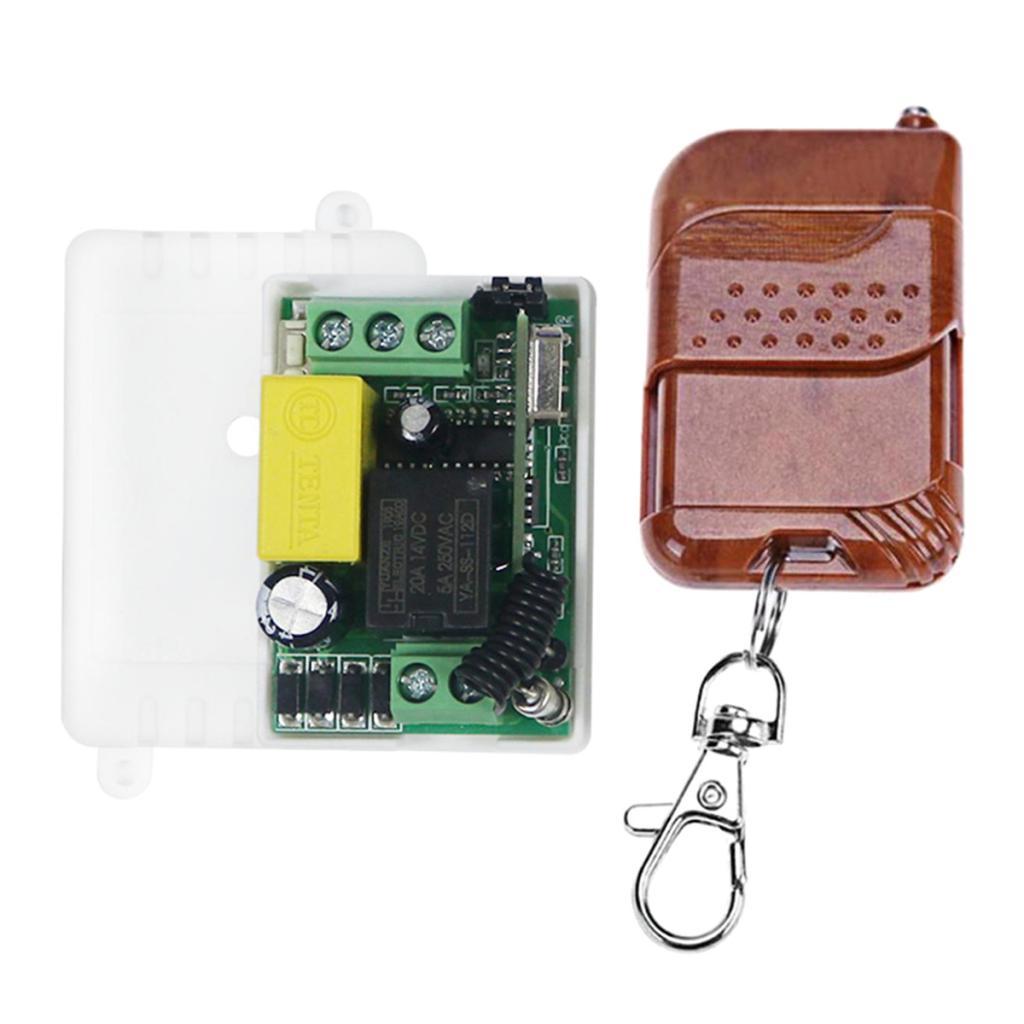 Wireless Relay RF Remote Control Switch Receiver AC110V -220V 10A