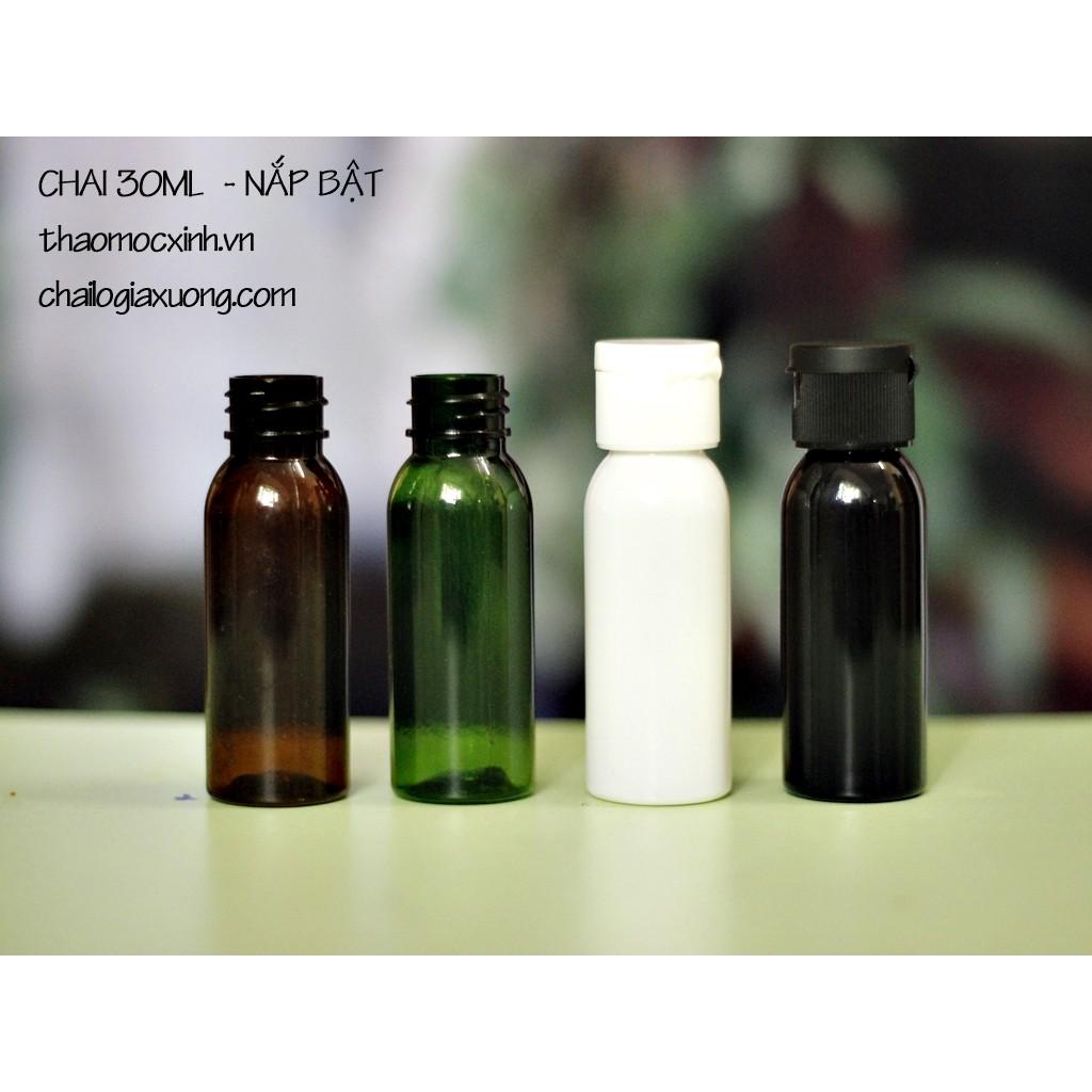 CHAI NHỰA 30ML CHAI NHỰA 30ML NẮP BẬT / CHAI 30ML XỊT PHUN SƯƠNG / CHAI 30ML VÒI KHÓA / CHAI 30ML NHẤN GIỌT