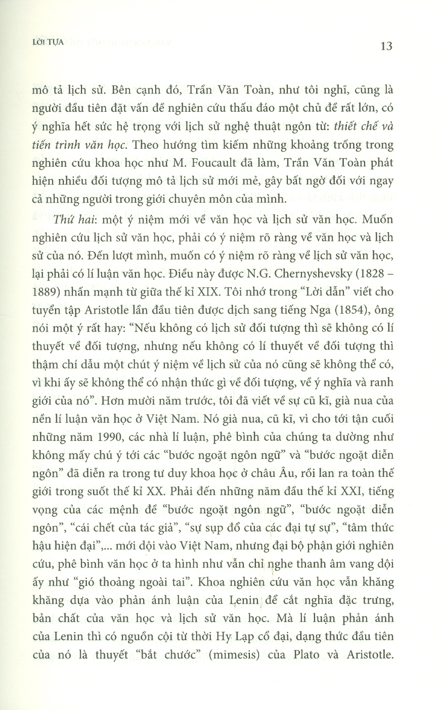 Văn Học Như Một Diễn Ngôn - Lý Thuyết Diễn Ngôn Của M.Foucault Và Văn Học Sử Việt Nam (Bìa cứng) - Trần Văn Toàn (ĐHSP)